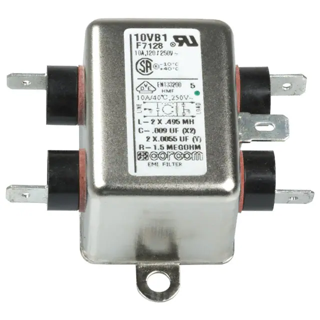 10VB1 TE Connectivity Corcom Filters electronic component