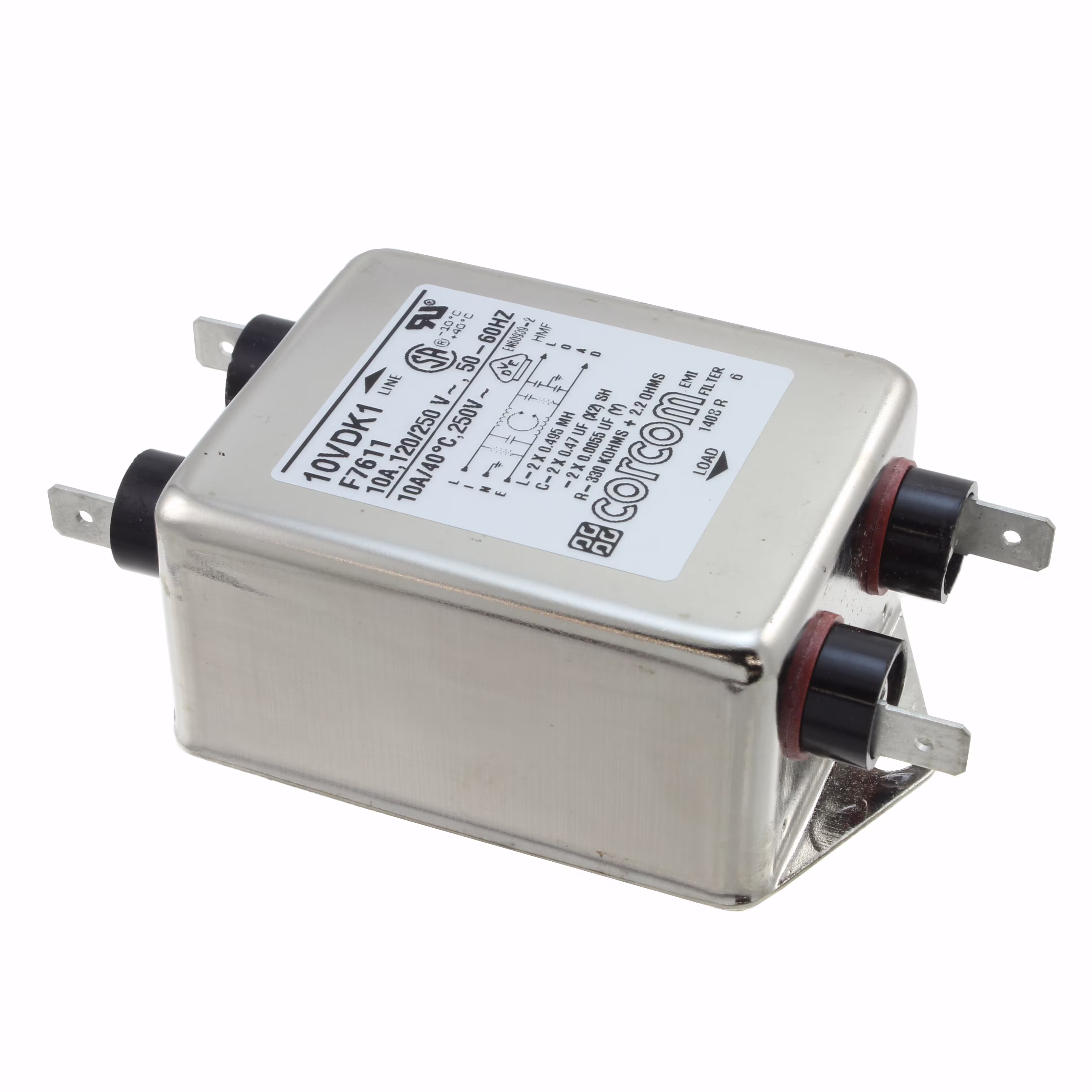 10VDK1 TE Connectivity Corcom Filters electronic component