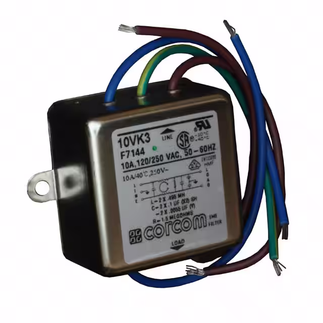 10VK3 TE Connectivity Corcom Filters electronic component