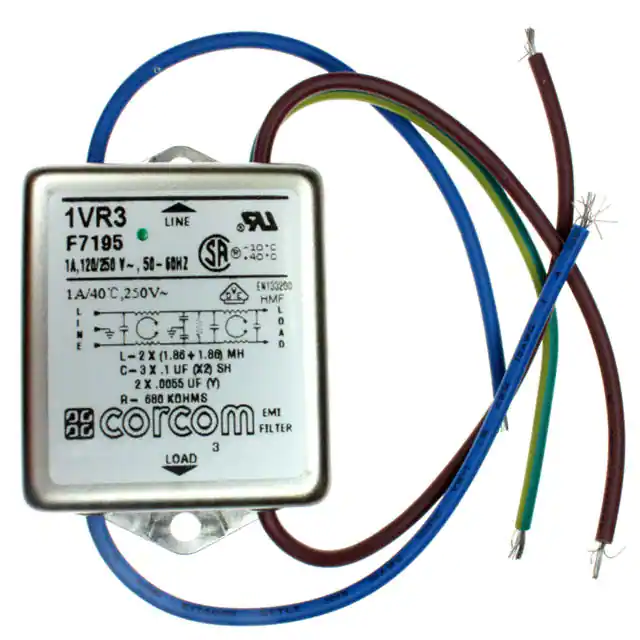 1VR3 TE Connectivity Corcom Filters electronic component