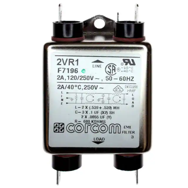 2VR1 TE Connectivity Corcom Filters electronic component