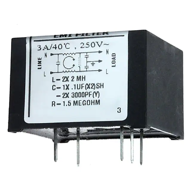 3EDP TE Connectivity Corcom Filters electronic component