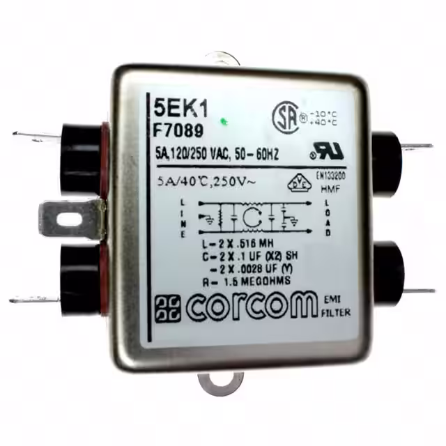 5EK1 TE Connectivity Corcom Filters electronic component