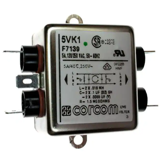 5VK1 TE Connectivity Corcom Filters electronic component