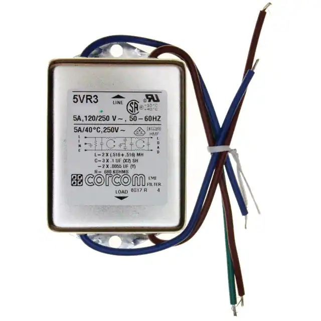 5VR3 TE Connectivity Corcom Filters electronic component