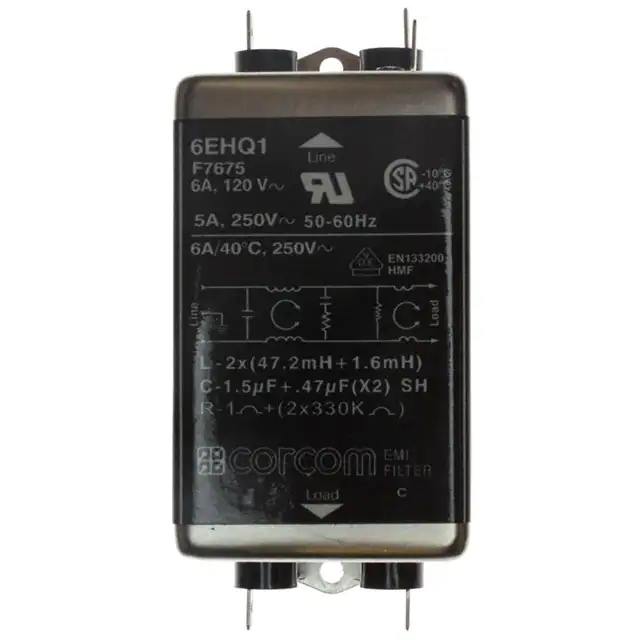6EHQ1 TE Connectivity Corcom Filters electronic component