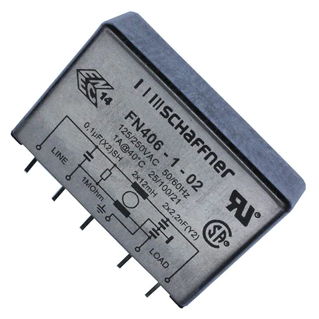 FN406-1-02 Schaffner EMC Inc. related electronic component