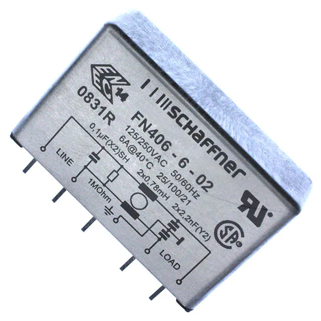 FN406-6-02 Schaffner EMC Inc. electronic component