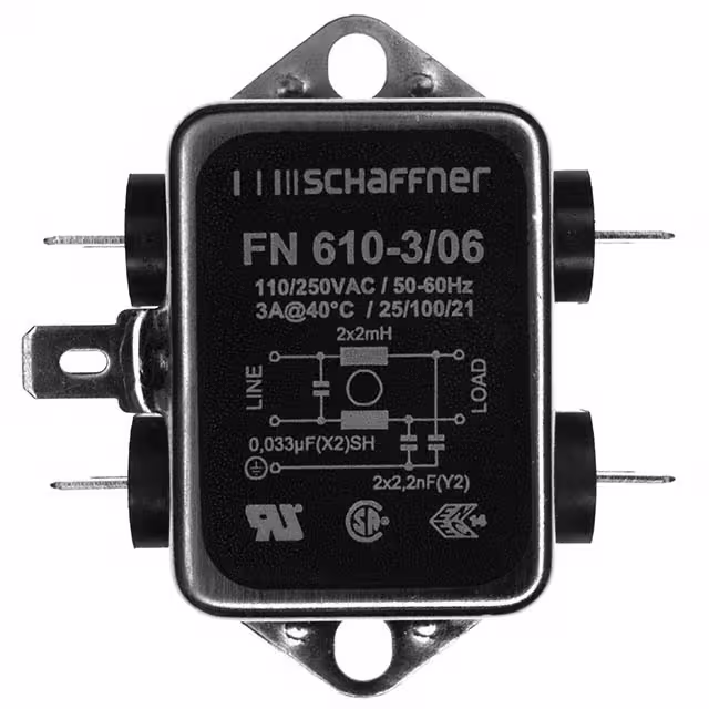 FN610-3-06 Schaffner EMC Inc. electronic component
