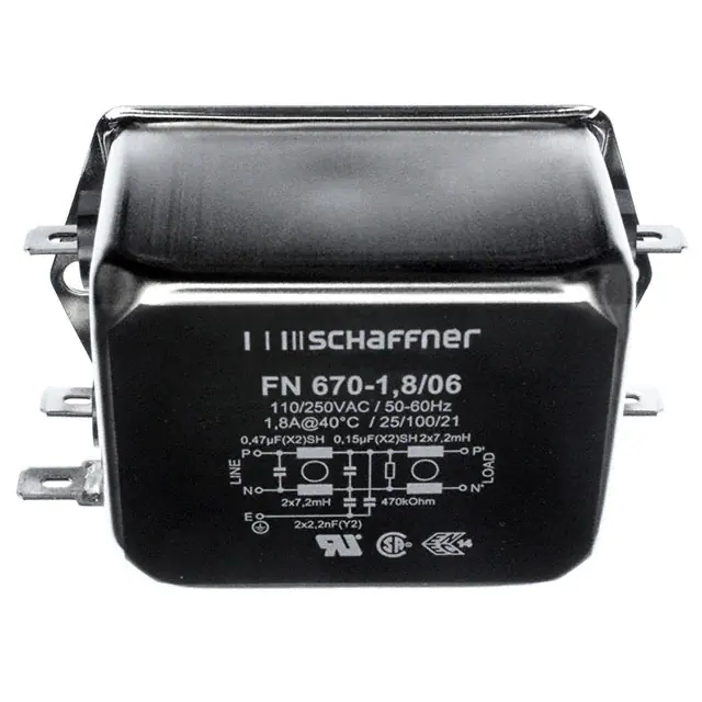 FN670-1.8-06 Schaffner EMC Inc. electronic component