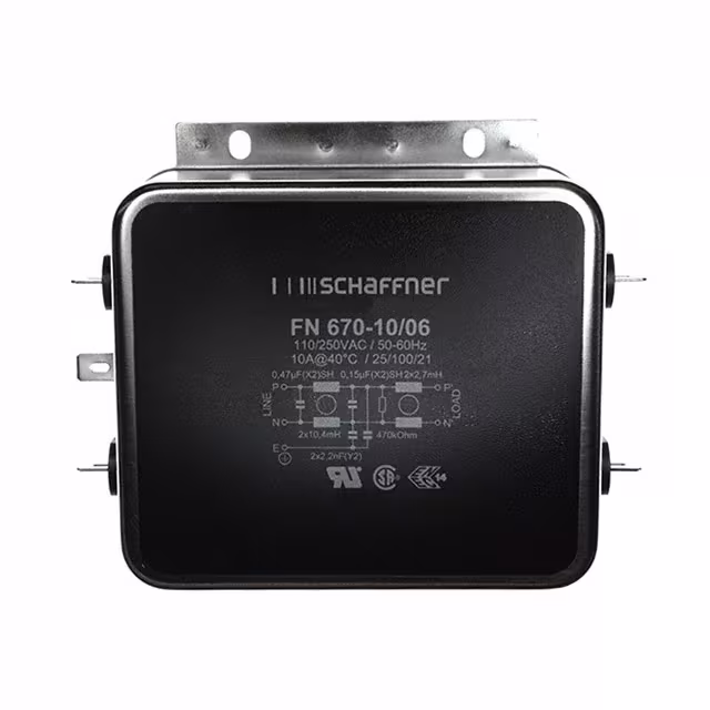 FN670-10-06 Schaffner EMC Inc. electronic component
