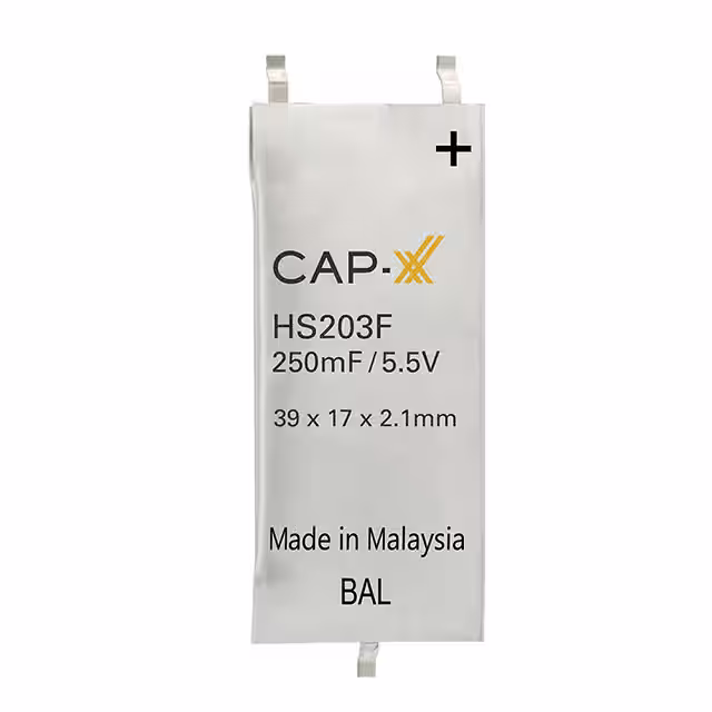 HS203F CAP-XX Ltd Supercapacitors electronic component
