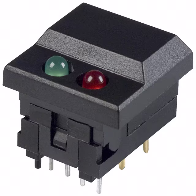5511MBLKREDGRN E-Switch electronic component